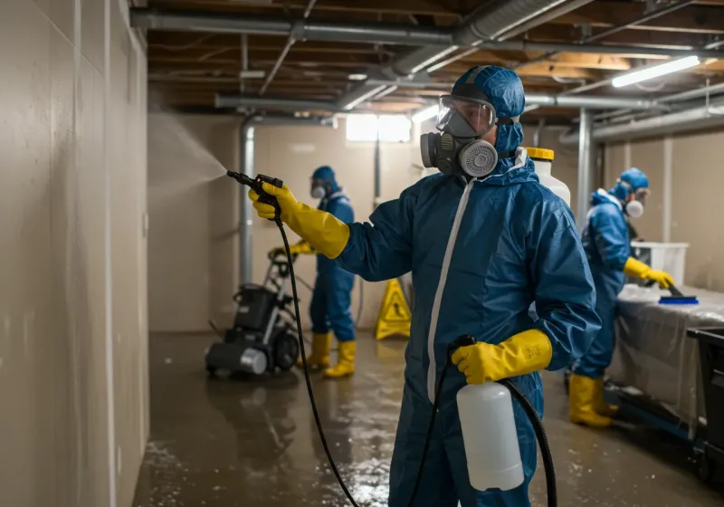 Basement Sanitization and Antimicrobial Treatment process in Cecil-Bishop, PA